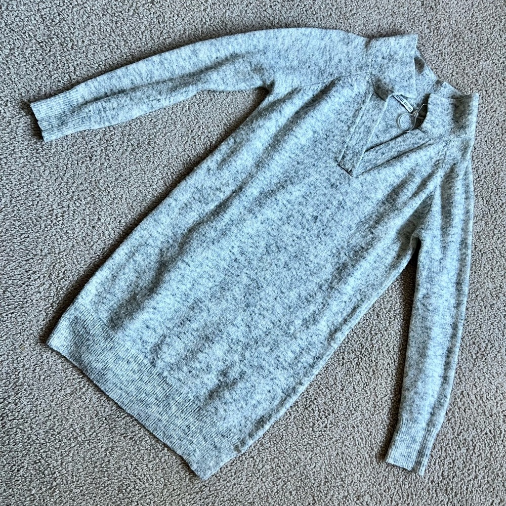 La Classe Couture Gray Sweater Dress S